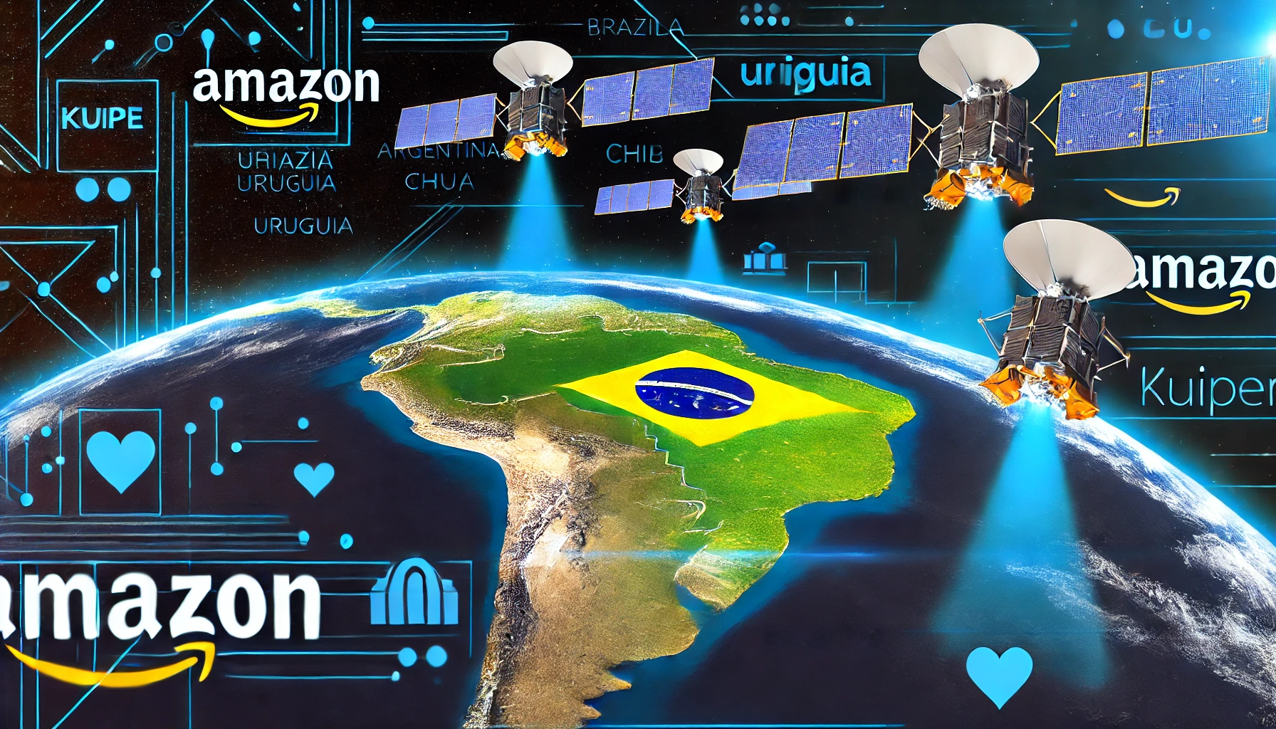 Amazon Lancement d'un Service Internet par Satellite en Amérique du Sud